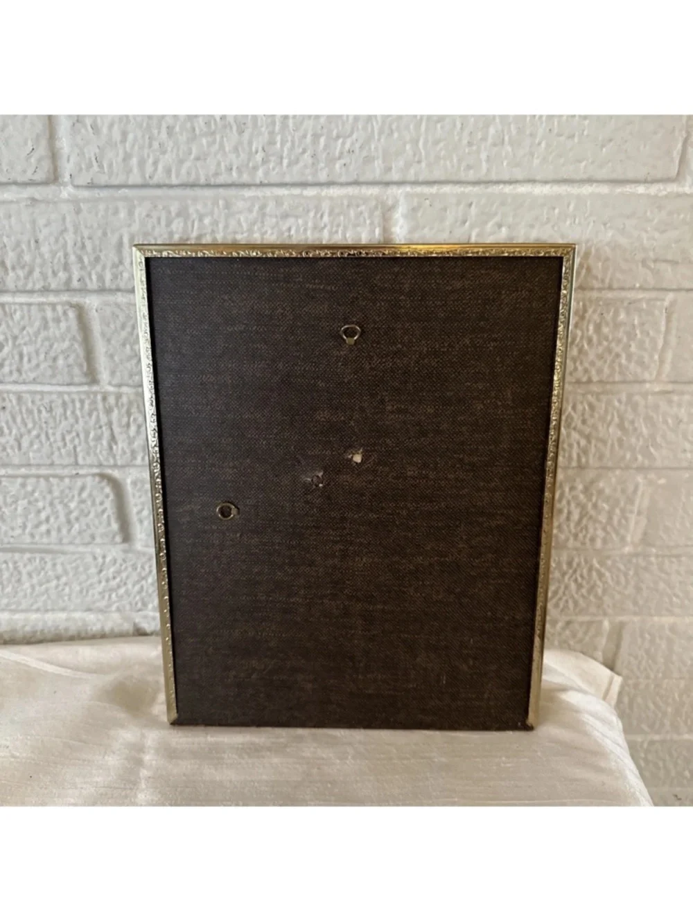 Vintage BI-FOLD ORNATE MCM Gold Metal Picture Frame 8x10